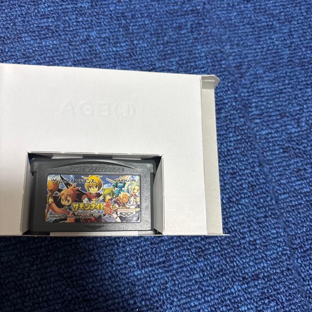 Summon Night Craft Sword Story 1 and 2 game cartridge set for GBA with condition details