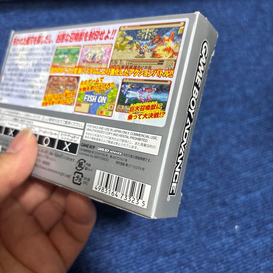 Summon Night Craft Sword Story 1 and 2 game cartridge set for GBA with condition details