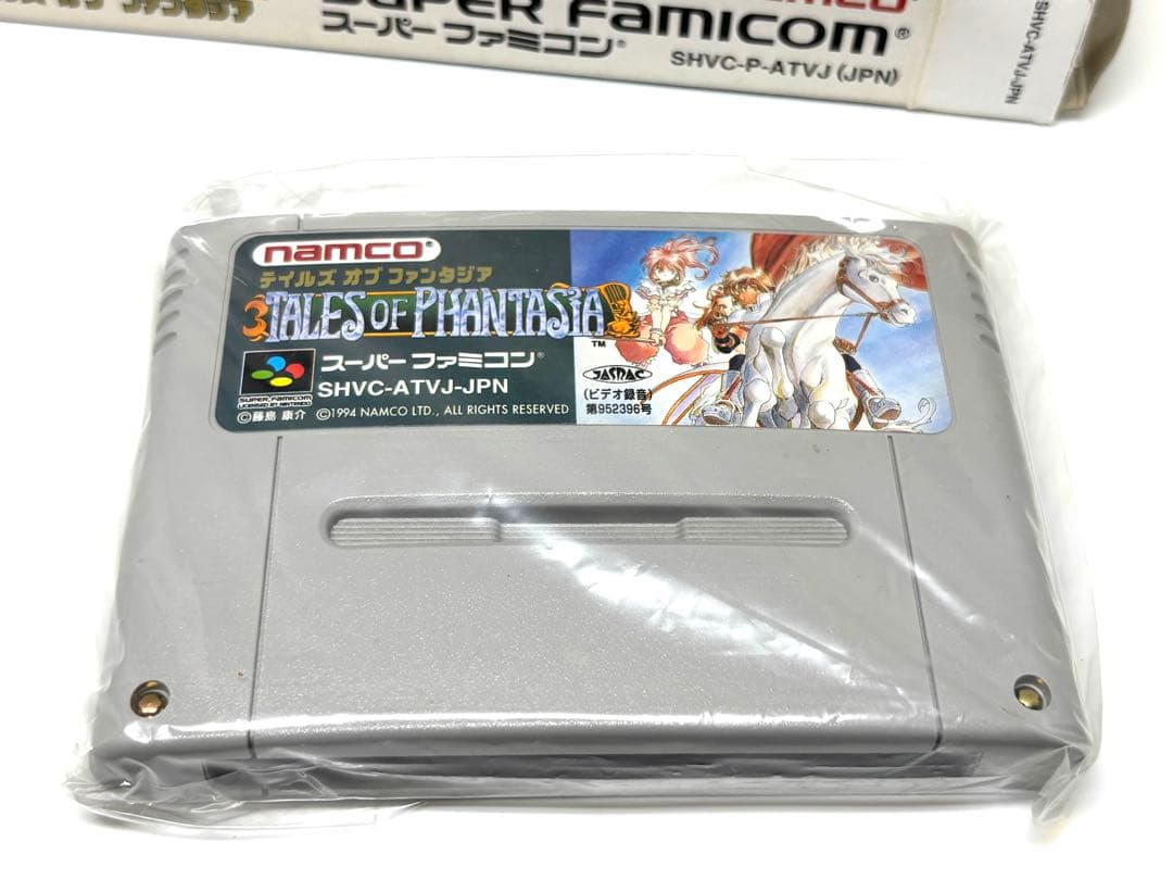 Tales of Phantasia game cartridge for Nintendo Super Famicom with original label art