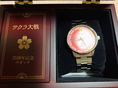 SEIKO Sakura Taisen 25th Anniversary Model Quartz Men's Watch — Japanese