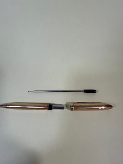 CROSS Classic Century ballpoint pen in gold color with twist mechanism, USA made