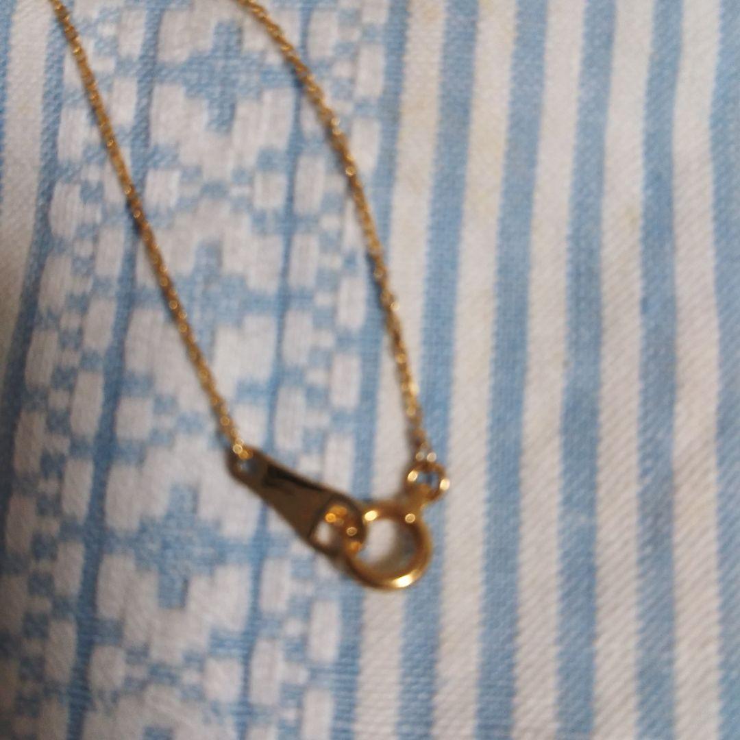 Agat necklace with labradorite and diamond pendant on 40.5 cm K18YG gold chain with extender