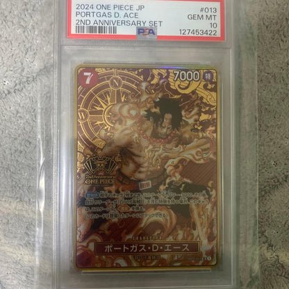 PSA 10 One Piece Portgas D. Ace ANNIVERSARY SR — Limited Edition — Japanese