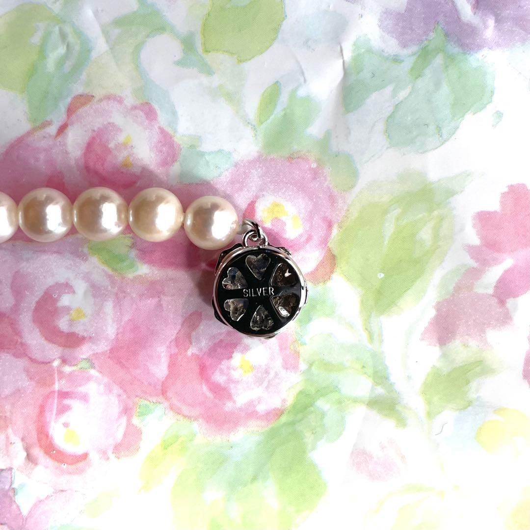 Natural white Akoya pearl necklace with 6 to 6.5mm pearls, approximately 42cm long
