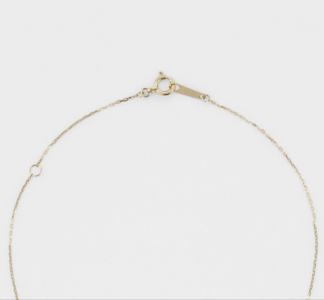 Agat 18K gold diamond necklace with 0.05CT stones and adjustable 40 cm chain