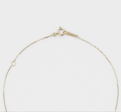 Agat 18K gold diamond necklace with 0.05CT stones and adjustable 40 cm chain