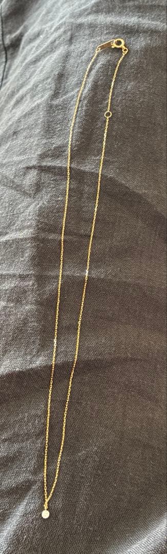 Agat 18K gold diamond necklace with 0.05CT stones and adjustable 40 cm chain