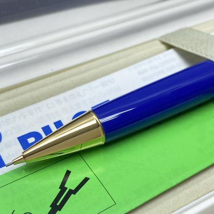Pilot Lusina blue mechanical pencil 0.5mm with push-type mechanism and included carrying case