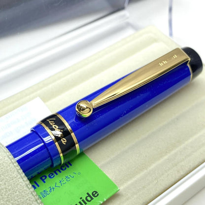 Pilot Lusina blue mechanical pencil 0.5mm with push-type mechanism and included carrying case