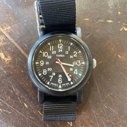 TIMEX Camper ブラック INDIGLO WR50m Quartz Men's Watch — Japanese