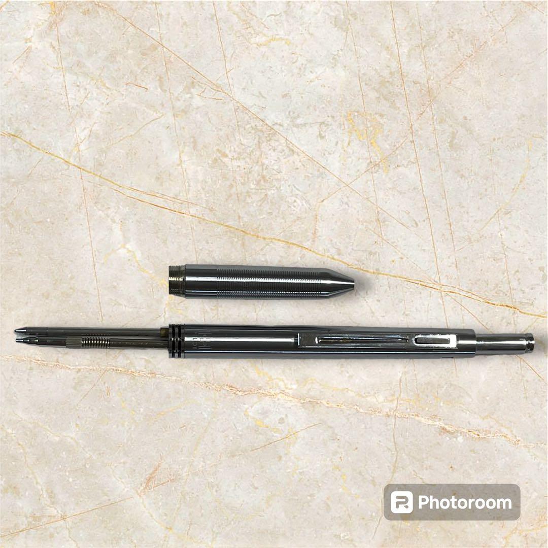 Silver Pilot 1+1 Multi-Functional Ballpoint Pen with push-button and mechanical pencil function