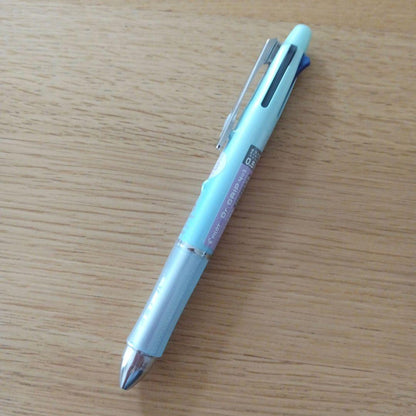 Pilot Dr. Grip 4+1 multi-function pen in gradient soft blue with black red blue green ink and 0.3mm pencil tip