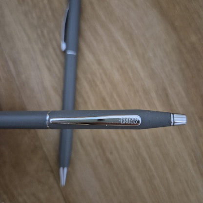 CROSS Mechanical Pencil and Ballpoint Pen Model シャープペンシル ボールペン in black with silver accents