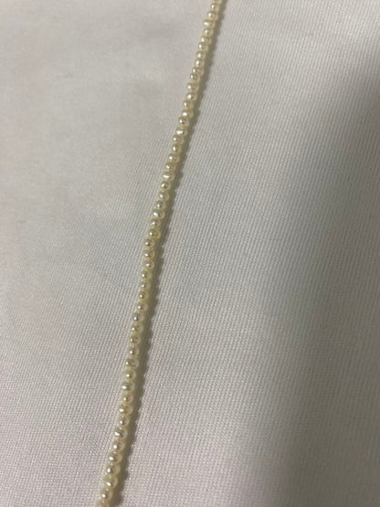 Freshwater Pearl Hackima Diamond Akoya Pearl Necklace approximately 83 cm long displayed on a white background