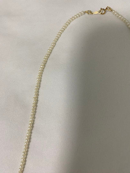 Freshwater Pearl Hackima Diamond Akoya Pearl Necklace approximately 83 cm long displayed on a white background