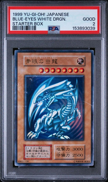 PSA 2 Yu-Gi-Oh Blue-Eyes White Dragon — Japanese