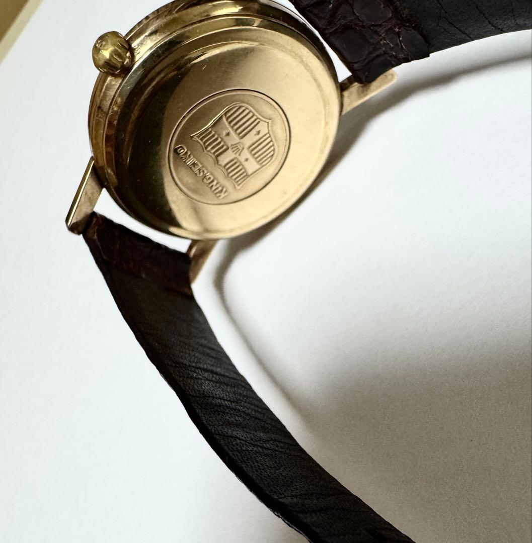 SEIKO King Seiko 25 Jewels Vintage 1st Generation Shield Medallion Manual Men's Watch — Japanese