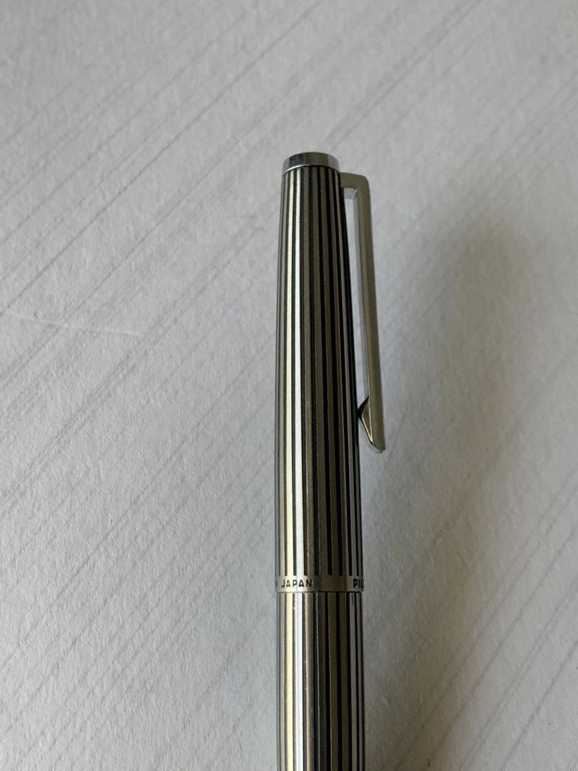 PILOT Custom Etching fountain pen with 18K nib and converter, shown in used condition with slight storage marks