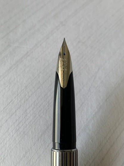PILOT Custom Etching fountain pen with 18K nib and converter, shown in used condition with slight storage marks