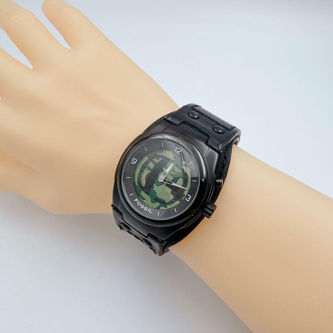 FOSSIL BIGTIC Y2K 00's Camouflage Quartz Men's Watch — Japanese