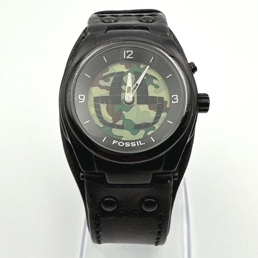 FOSSIL BIGTIC Y2K 00's Camouflage Quartz Men's Watch — Japanese