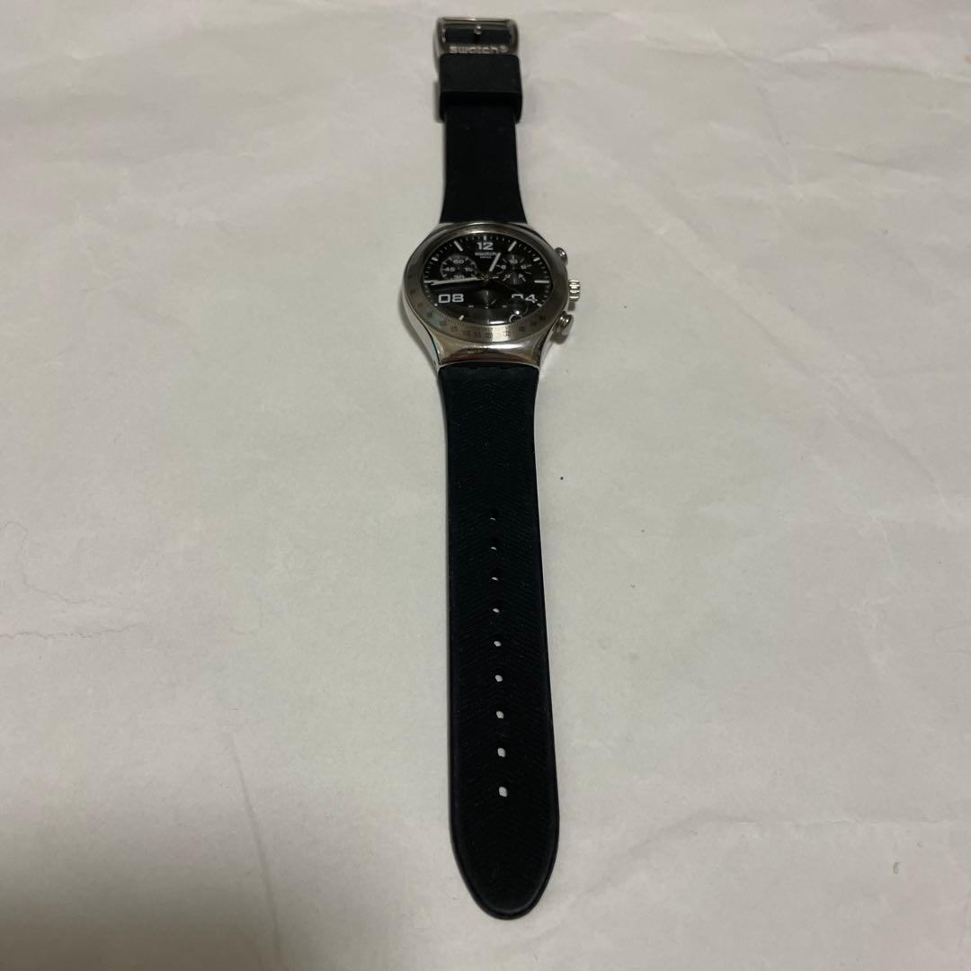 swatch Cougar Chrono Black Analog Men's — Japanese