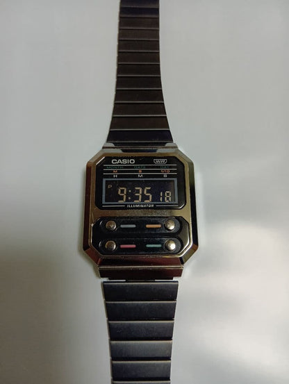 CASIO A100WE Digital Men's Watch — Japanese
