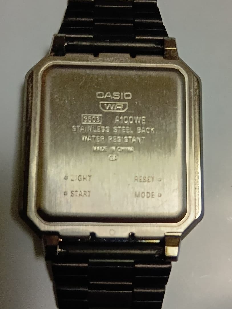 CASIO A100WE Digital Men's Watch — Japanese