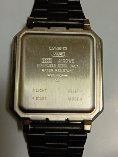 CASIO A100WE Digital Men's Watch — Japanese