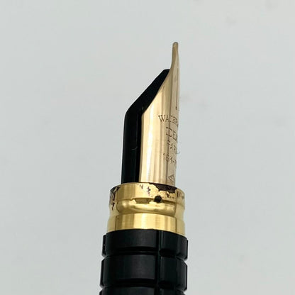 Waterman Ideal Fountain Pen with 18K 750 gold nib in black and gold finish