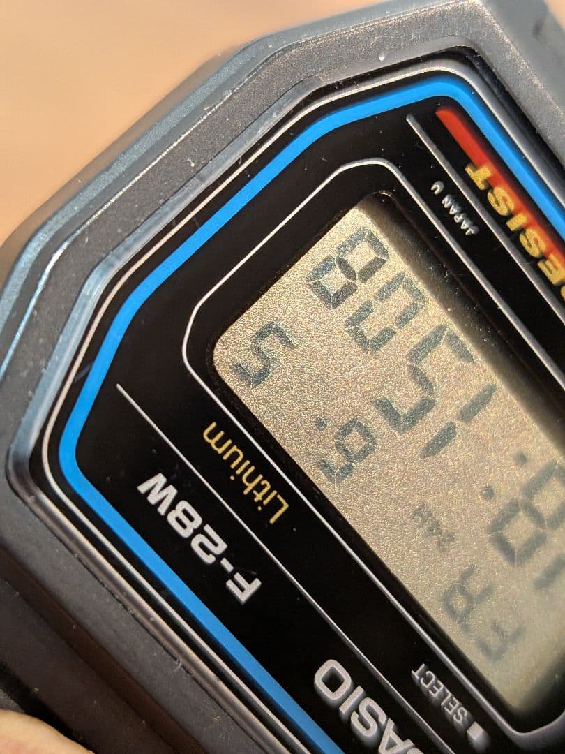 CASIO F-28W Digital Men's Watch — Japanese
