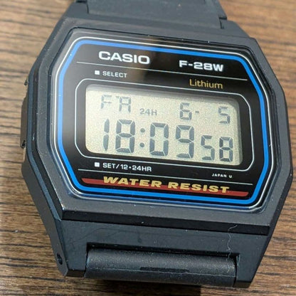 CASIO F-28W Digital Men's Watch — Japanese