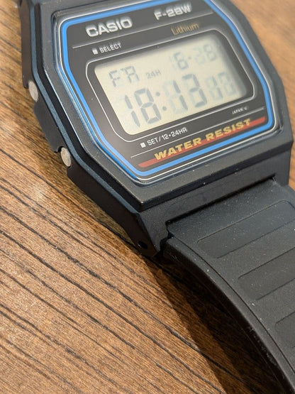 CASIO F-28W Digital Men's Watch — Japanese