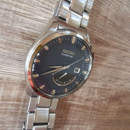 SEIKO SBNT017 Kinetic Men's Watch — Japanese