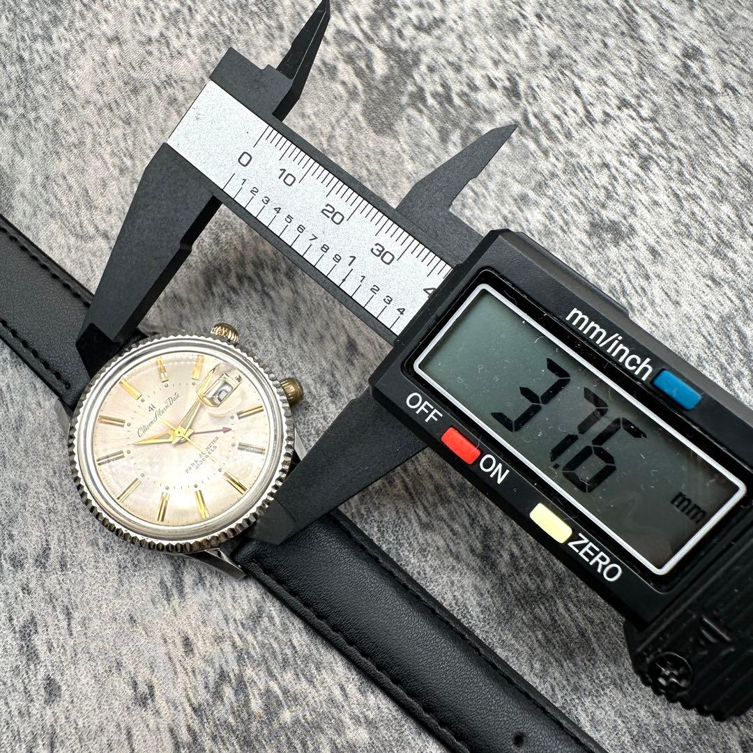 Citizen Alarm Date 4H Manual Men's Watch — Japanese