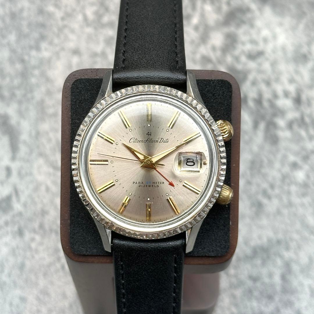 Citizen Alarm Date 4H Manual Men's Watch — Japanese