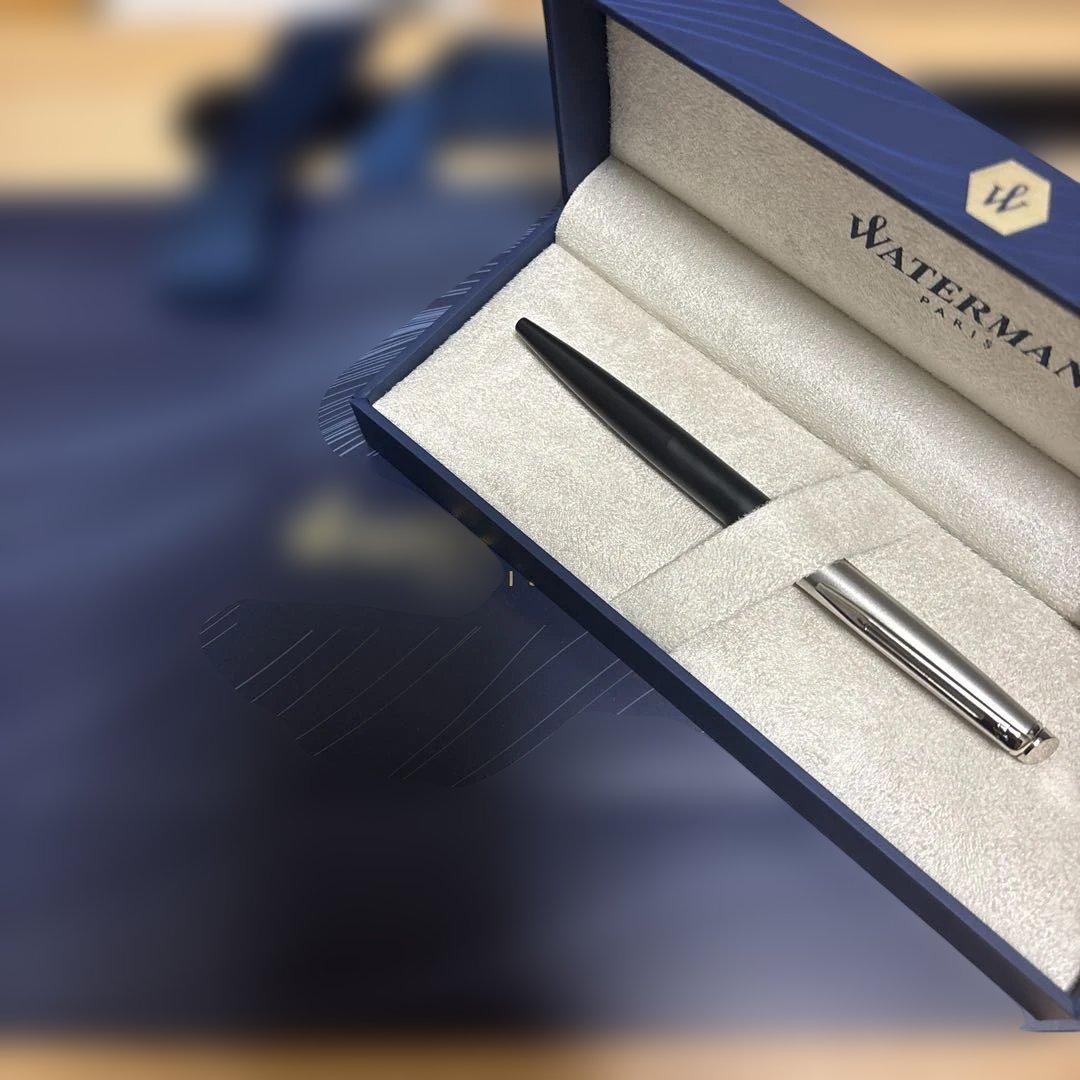 Black WATERMAN Ballpoint Pen with gift box, new condition