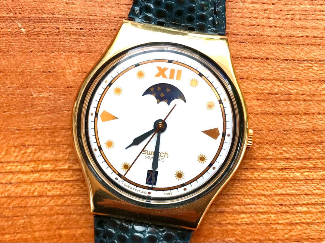 swatch Irony Moonface Set Analog Men's — Japanese