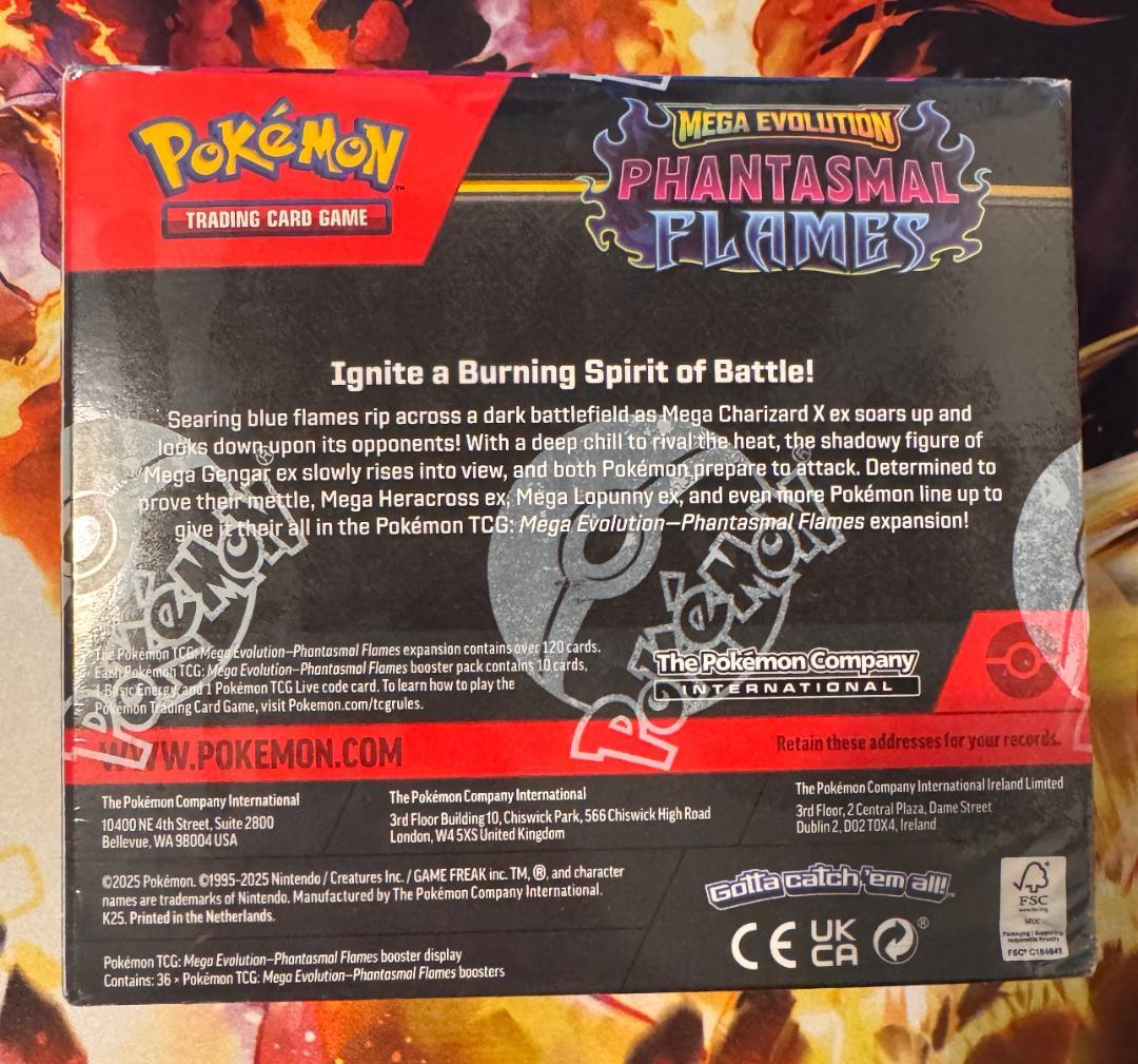 Pokemon Phantasmal Flames Box — English