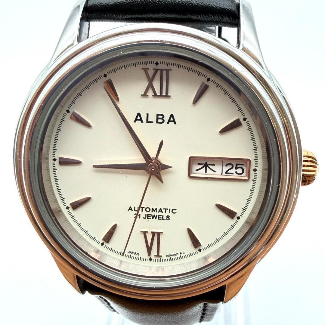 SEIKO Alba Automatic Day-Date Men's Watch — Japanese