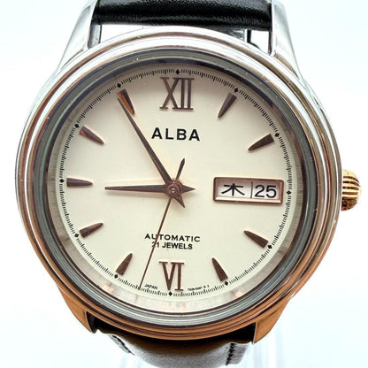 SEIKO Alba Automatic Day-Date Men's Watch — Japanese