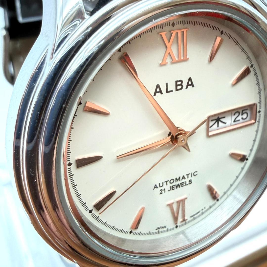 SEIKO Alba Automatic Day-Date Men's Watch — Japanese