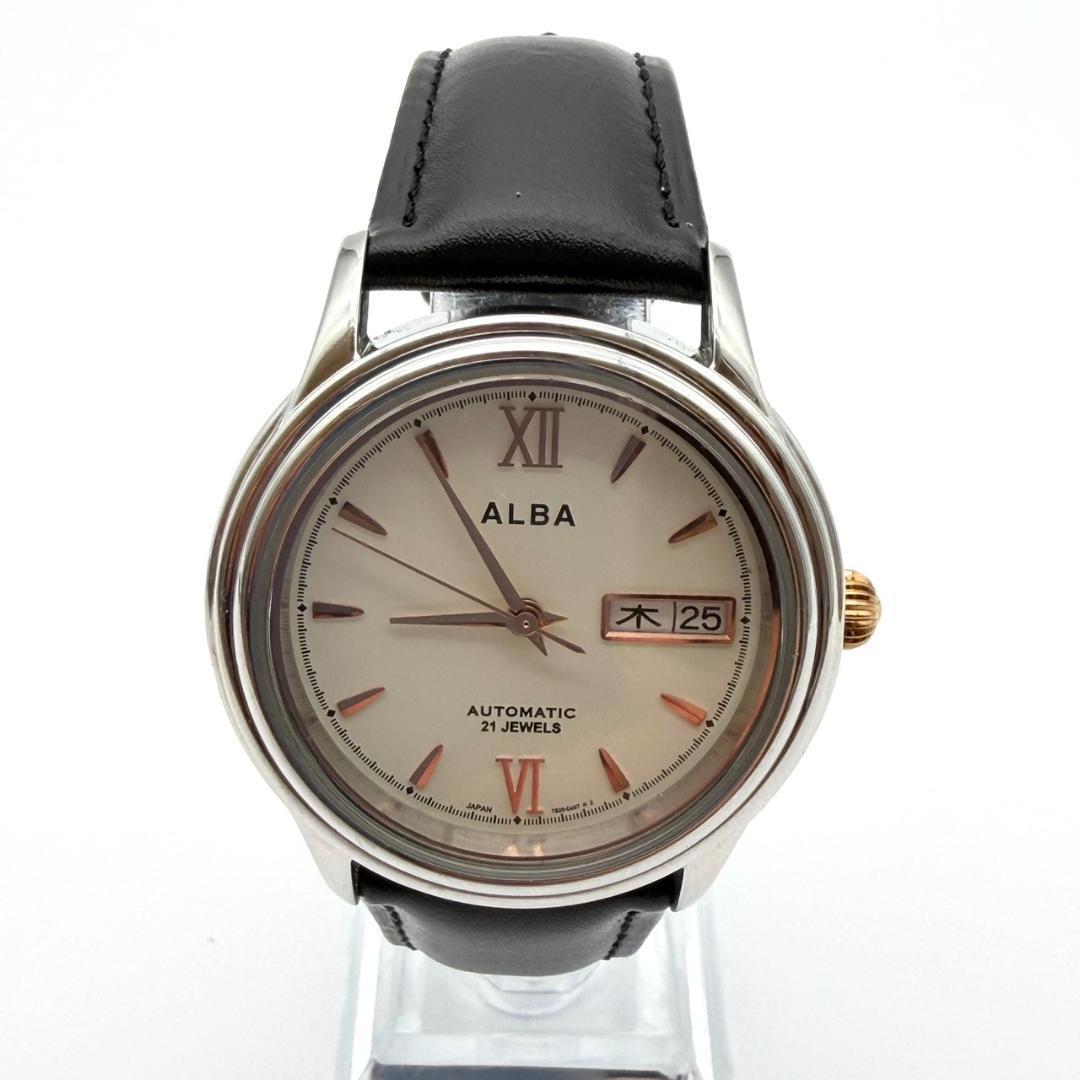SEIKO Alba Automatic Day-Date Men's Watch — Japanese