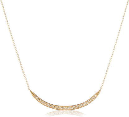 agete K18 18-karat gold diamond necklace in gold color with certificate