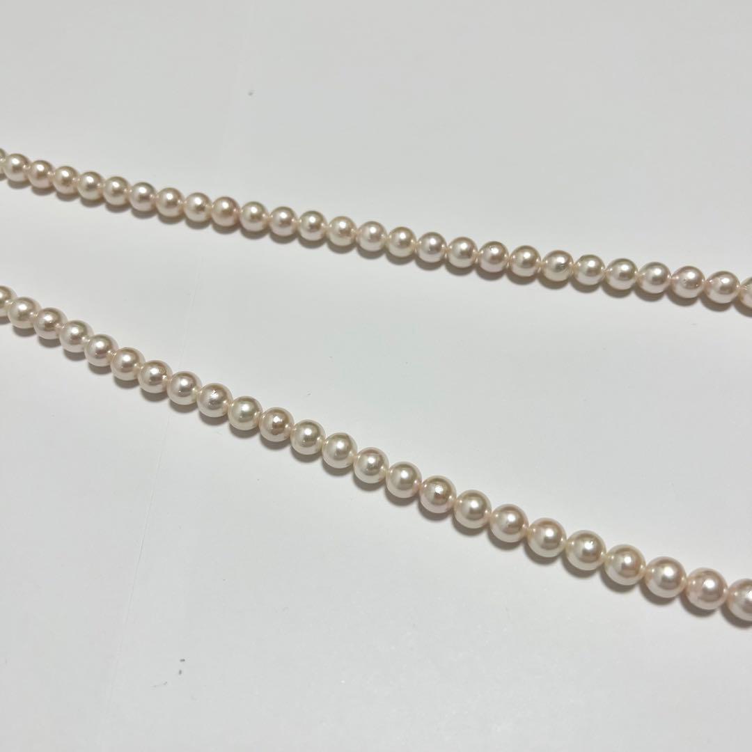 Light pink Pearl for life pearl necklace with 8mm pearls, 80cm length, displayed on white background with box