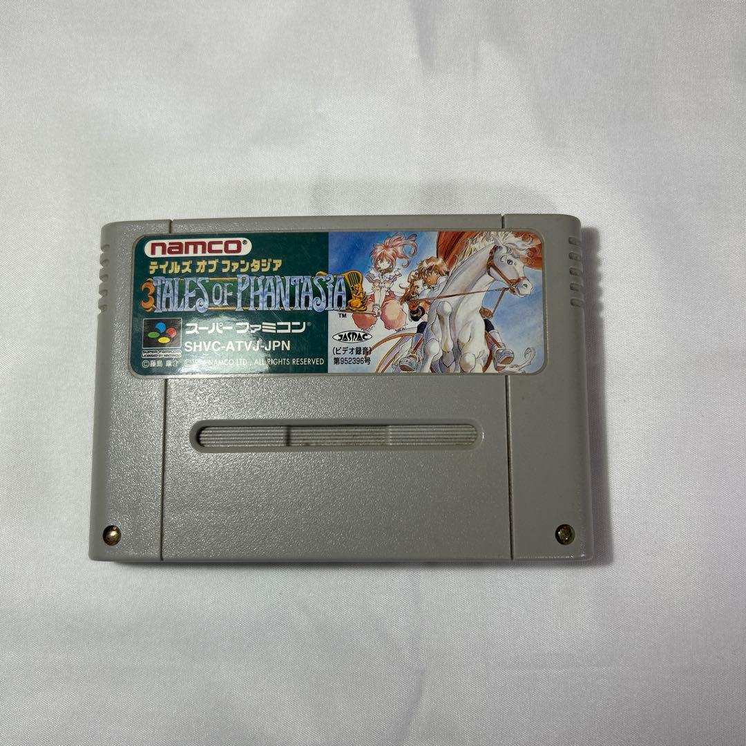 Tales of Fantasy Super Famicom game cartridge box with manual and warranty card included