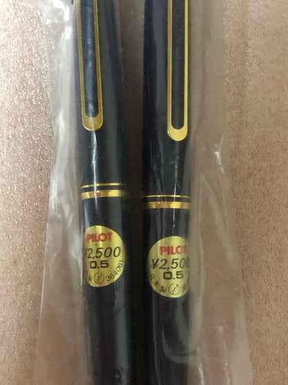 Two vintage style PILOT mechanical pencils in a 2-piece set with metal clip and black barrel