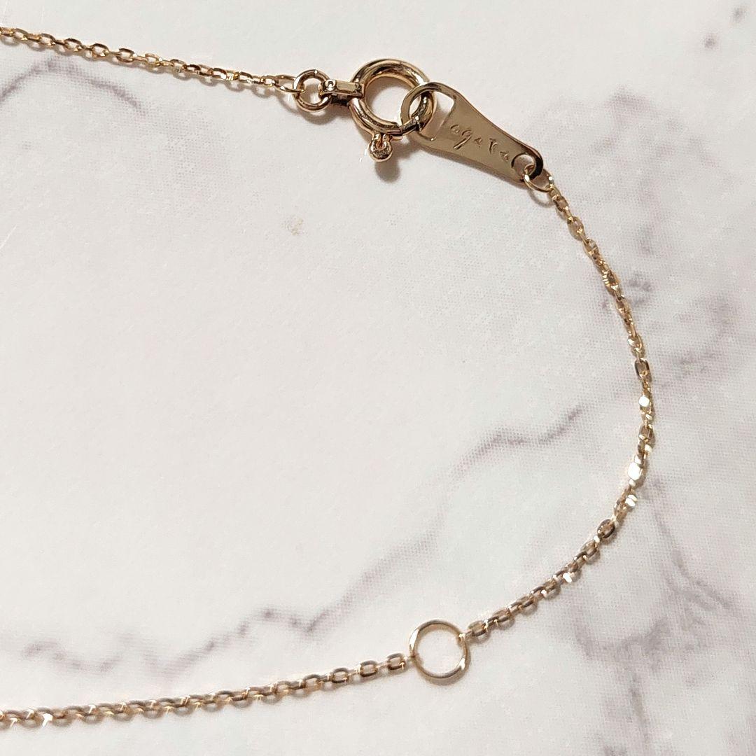 Acut K10 Opal Necklace with 40 cm length featuring opal gemstone set in K10 gold