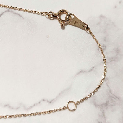 Acut K10 Opal Necklace with 40 cm length featuring opal gemstone set in K10 gold