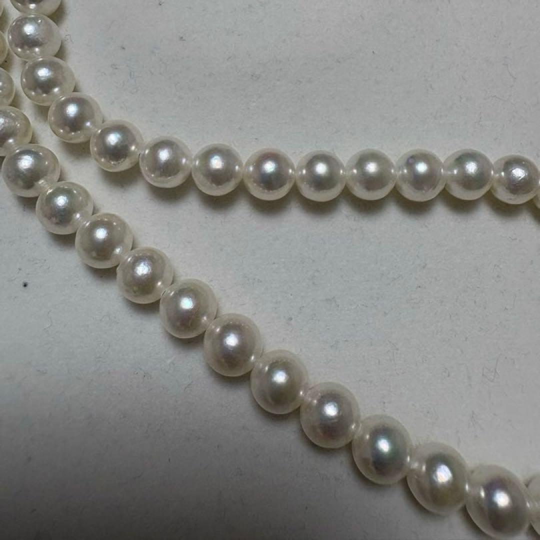 Pearl Identification Institute 8.5mm Akoya natural white round pearl necklace 43cm length with high mirror-like luster